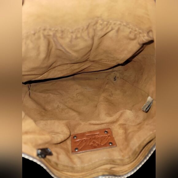 Patricia Nash Brown Leather Messenger Bag In Preloved CONDITION - Picture 10 of 14